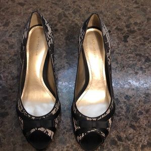 High heel peek a boo toe